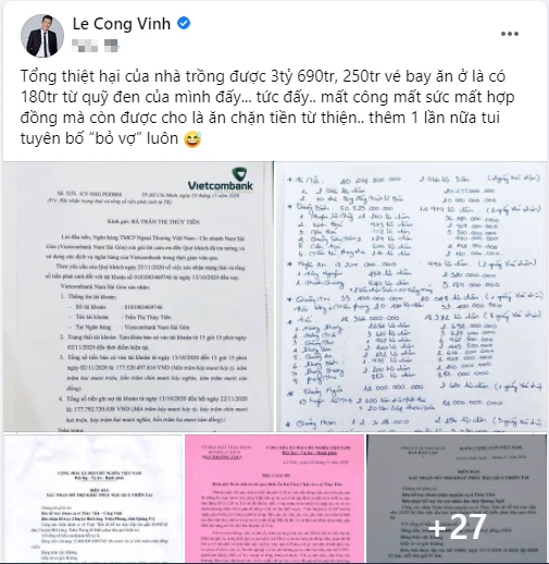 Phát ngôn sốc của Công Vinh về việc làm từ thiện, tuyên bố 'bỏ vợ' nếu ăn chặn tiền từ thiện - 2 Phát ngôn sốc của Công Vinh về việc làm từ thiện, tuyên bố 'bỏ vợ' nếu ăn chặn tiền từ thiện - 2