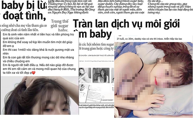 Quan hệ 'sugar baby - sugar daddy' có dấu hiệu phạm luật Quan hệ 'sugar baby - sugar daddy' có dấu hiệu phạm luật