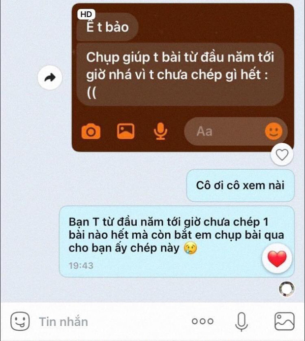 Nam sinh 2 tháng trời học online không chép bài, vội cầu cứu bạn nhưng lại sợ xanh mặt vì hành động này: Xin chừa không dám lười nữa! Nam sinh 2 tháng trời học online không chép bài, vội cầu cứu bạn nhưng lại sợ xanh mặt vì hành động này: Xin chừa không dám lười nữa!