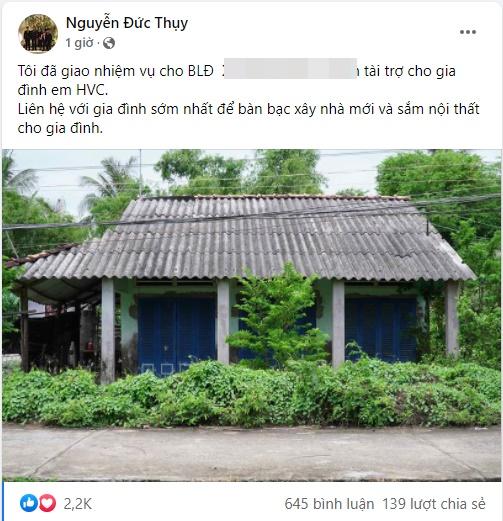 Bầu Thụy hứa xây nhà ở Tiền Giang cho Hồ Văn Cường - 1 Bầu Thụy hứa xây nhà ở Tiền Giang cho Hồ Văn Cường - 1