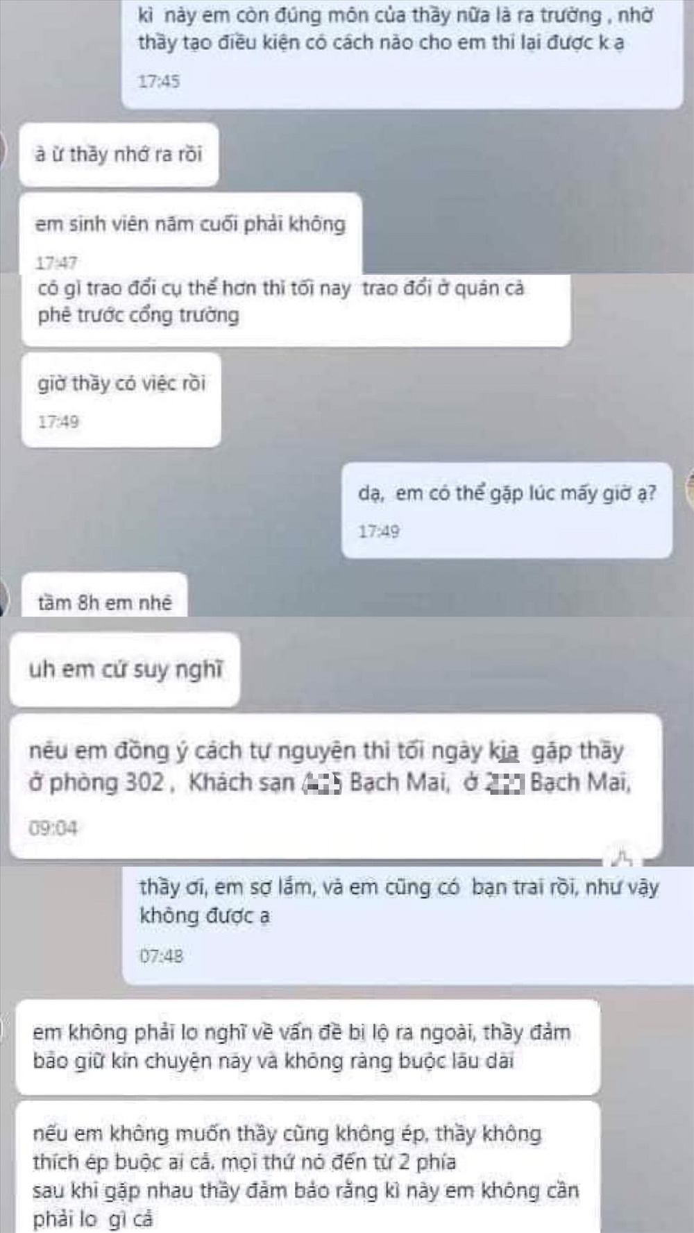 Tạm dừng giảng dạy với giảng viên để làm rõ tin đồn 'gợi ý nữ sinh đến khách sạn' Tạm dừng giảng dạy với giảng viên để làm rõ tin đồn 'gợi ý nữ sinh đến khách sạn'