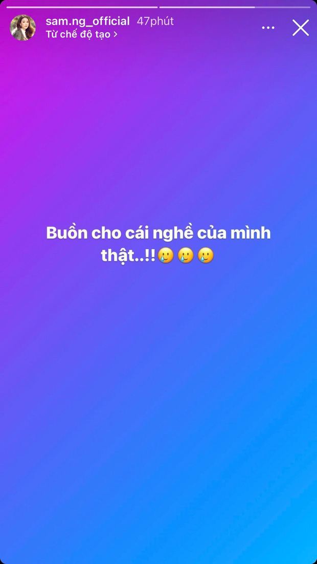 Bị gọi tên trong biến căng của 'ông trùm' Điền Quân, Sam có động thái mới, thốt lên 7 chữ đầy ẩn ý! - 2 Bị gọi tên trong biến căng của 'ông trùm' Điền Quân, Sam có động thái mới, thốt lên 7 chữ đầy ẩn ý! - 2