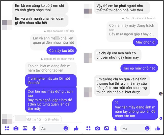 Thấy 'nhân viên quán hát' ngang nhiên đăng ảnh bộ phận cơ thể của chồng lên trang cá nhân để khiêu khích, vợ 'sôi máu' làm một việc khiến ả 'chạy mất dép' - 2 Thấy 'nhân viên quán hát' ngang nhiên đăng ảnh bộ phận cơ thể của chồng lên trang cá nhân để khiêu khích, vợ 'sôi máu' làm một việc khiến ả 'chạy mất dép' - 2