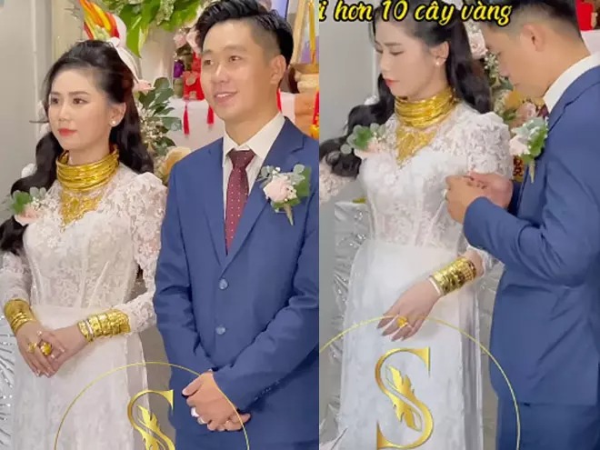 Đám cưới 'sáng nhất vùng' của cô giáo xinh đẹp, gia đình trao vàng 30 phút chưa xong, dân tình xuýt xoa: 'Lấy chồng đúng là gánh nặng!' Đám cưới 'sáng nhất vùng' của cô giáo xinh đẹp, gia đình trao vàng 30 phút chưa xong, dân tình xuýt xoa: 'Lấy chồng đúng là gánh nặng!'