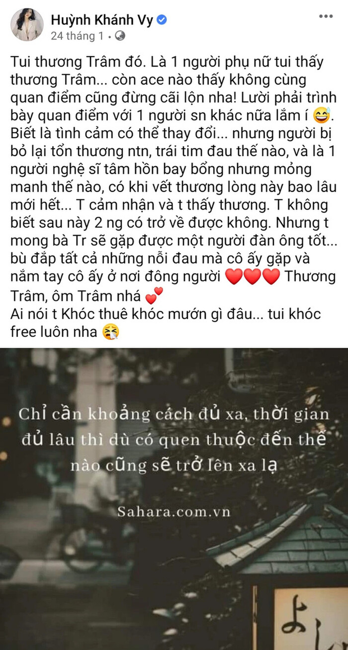 Bà xã Phan Mạnh Quỳnh: 'Tôi thương Trâm, mong Trâm sẽ gặp được người đàn ông tốt' - 4 Bà xã Phan Mạnh Quỳnh: 'Tôi thương Trâm, mong Trâm sẽ gặp được người đàn ông tốt' - 4