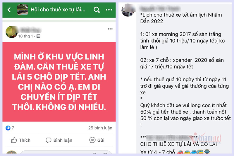 Dịch vụ cho thuê xe tự lái dịp Tết: Nguồn cung vẫn nhiều, khách “ham vui” mặc cả - 1 Dịch vụ cho thuê xe tự lái dịp Tết: Nguồn cung vẫn nhiều, khách “ham vui” mặc cả - 1