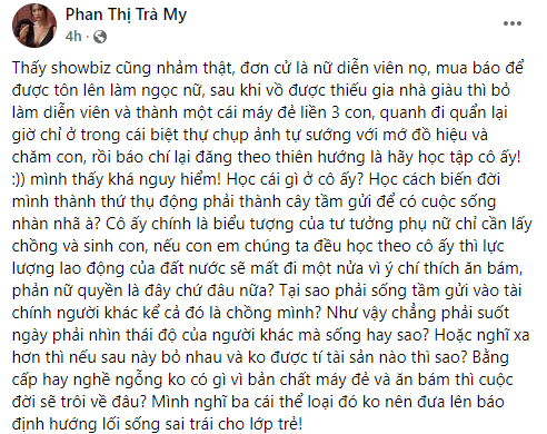 Sao nữ nhiều thị phi thổi bùng tranh cãi trên MXH khi công khai gọi Tăng Thanh Hà là 'máy đẻ' thích ăn bám Sao nữ nhiều thị phi thổi bùng tranh cãi trên MXH khi công khai gọi Tăng Thanh Hà là 'máy đẻ' thích ăn bám