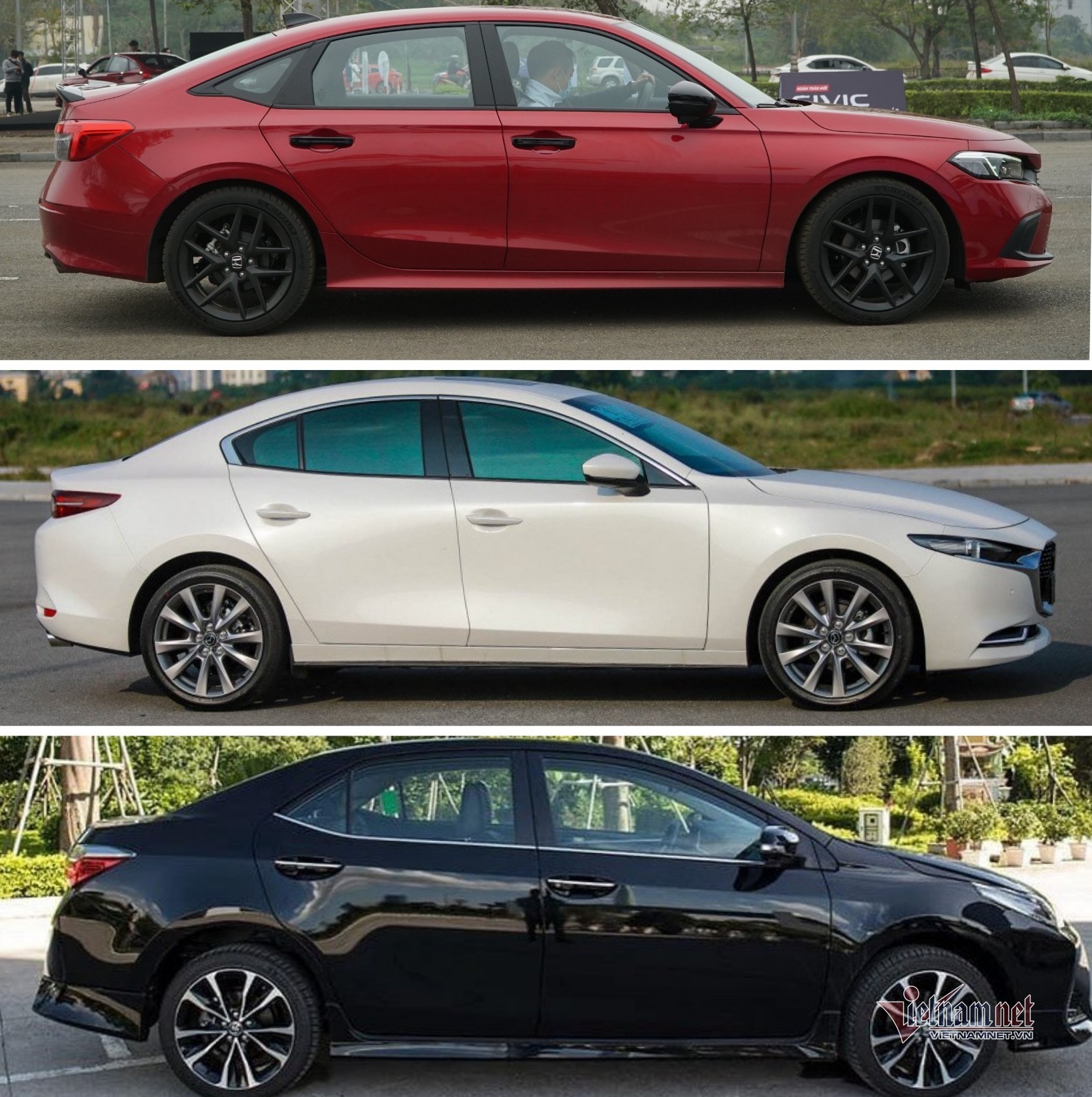 Hơn 700 triệu, chọn Honda Civic 2022 hay Mazda 3, Toyota Corolla Altis? - Đầu tiên Hơn 700 triệu, chọn Honda Civic 2022 hay Mazda 3, Toyota Corolla Altis? - Đầu tiên