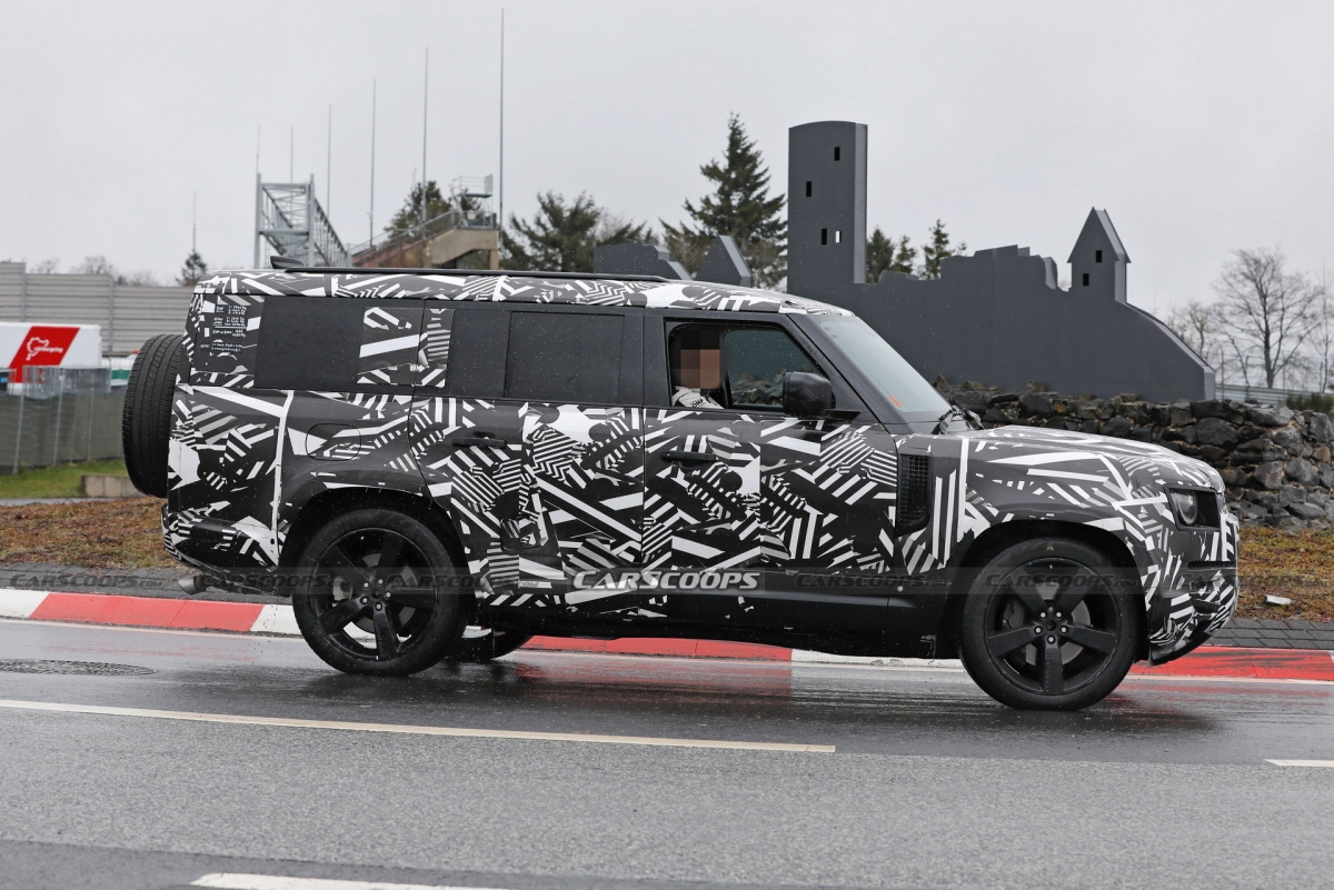 Land Rover Defender 130 Rò rỉ ảnh chạy thử nghiệm - 1 Land Rover Defender 130 Rò rỉ ảnh chạy thử nghiệm - 1