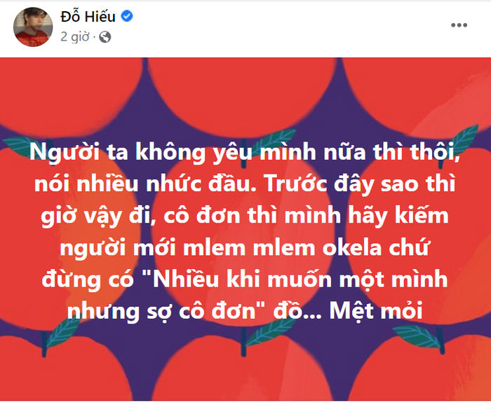 Giữa ồn ào Cát Phượng chia tay Kiều Minh Tuấn, một nhạc sĩ ẩn ý: 'Người ta không yêu mình nữa thì thôi' - 1 Giữa ồn ào Cát Phượng chia tay Kiều Minh Tuấn, một nhạc sĩ ẩn ý: 'Người ta không yêu mình nữa thì thôi' - 1