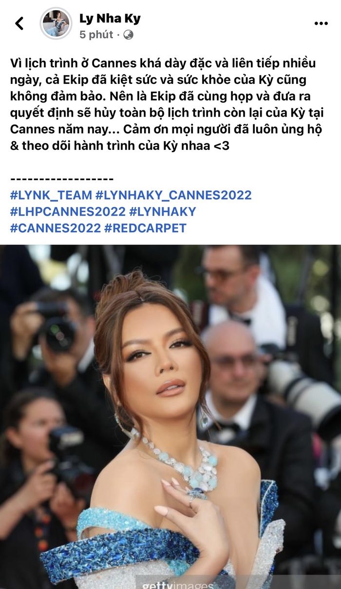 Lý Nhã Kỳ chính thức hủy toàn bộ lịch trình tại Cannes, lý do đằng sau là gì? Lý Nhã Kỳ chính thức hủy toàn bộ lịch trình tại Cannes, lý do đằng sau là gì?