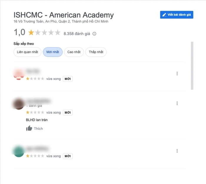 Đại học Quốc tế ở TP.HCM bị 'vạ lây' phải nhận 'bão' 1 sao sau vụ phụ huynh tố con bị bạn học hành hung Đại học Quốc tế ở TP.HCM bị 'vạ lây' phải nhận 'bão' 1 sao sau vụ phụ huynh tố con bị bạn học hành hung