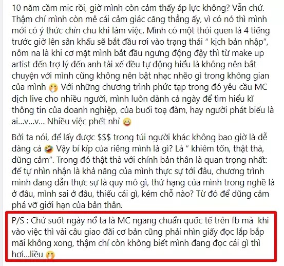 Phương Mai chê bai trình độ làm MC của một siêu mẫu đình đám: 'Suốt ngày nổ là MC ngang chuẩn quốc tế mà khi vào việc thì vài câu giao đãi cơ bản cũng lắp bắp mãi không xong' - 1 Phương Mai chê bai trình độ làm MC của một siêu mẫu đình đám: 'Suốt ngày nổ là MC ngang chuẩn quốc tế mà khi vào việc thì vài câu giao đãi cơ bản cũng lắp bắp mãi không xong' - 1