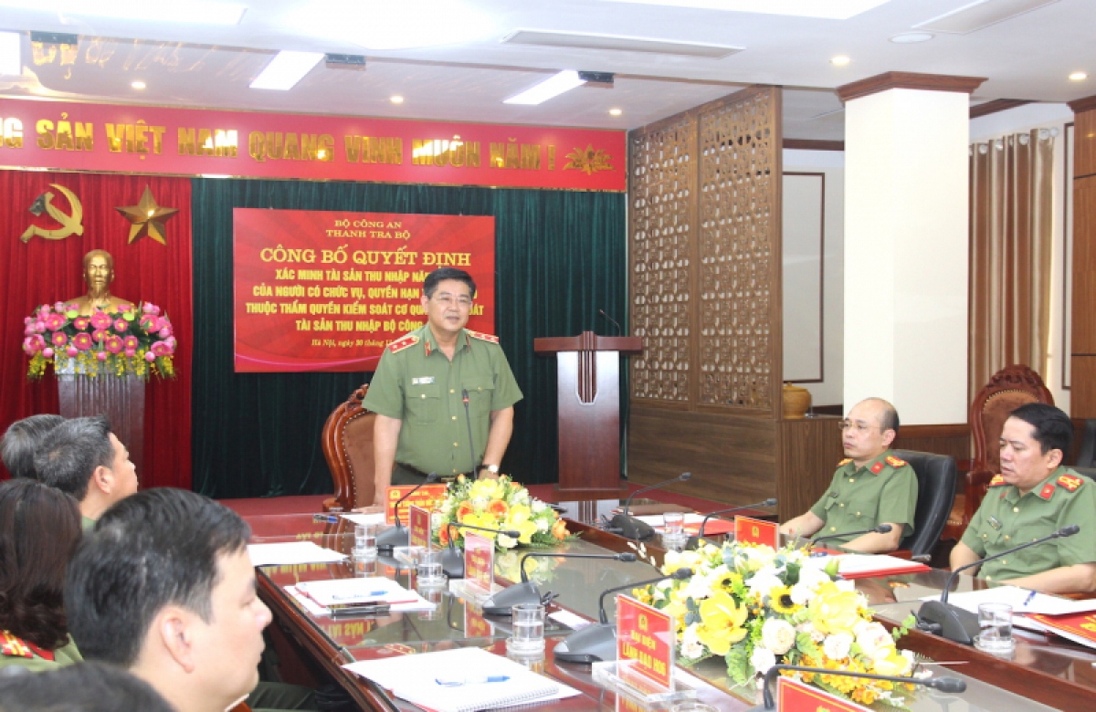 Bộ Công an lần đầu tiên xác minh tài sản, thu nhập của người có chức vụ trong CAND Bộ Công an lần đầu tiên xác minh tài sản, thu nhập của người có chức vụ trong CAND