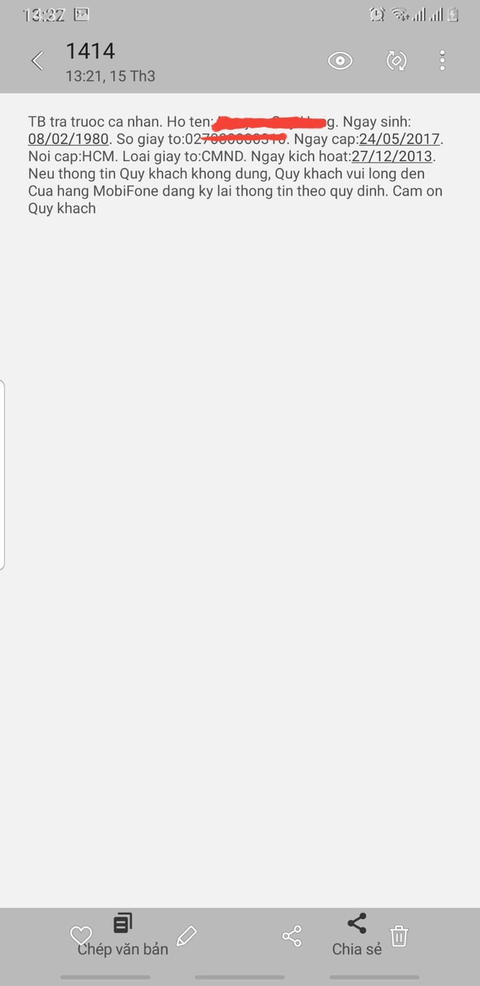 Cách tránh bị khóa SIM với thuê bao di động sai thông tin