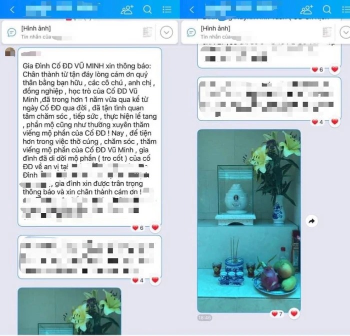 Đoạn tin nhắn được Xuân Lan tiết lộ về chuyện ai đó tự nhận là 