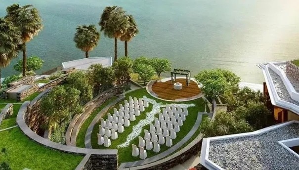 Quà cưới cho khách và khung cảnh tuyệt đẹp - nơi tổ chức hôn lễ của Hà Siêu Liên và tài tử Sở Kiều truyện.