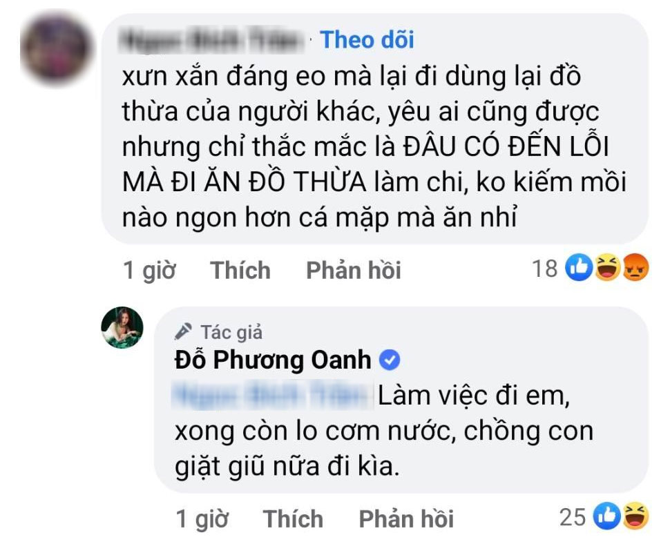 Gặp bình luận mỉa mai, nữ diễn viên không ngần ngại đáp trả