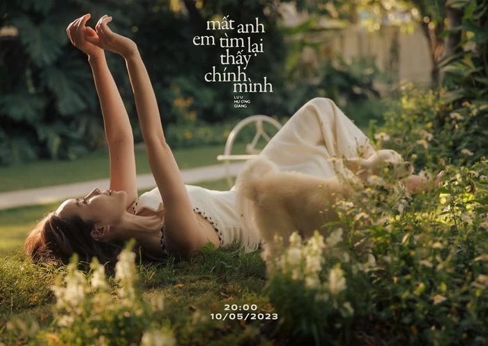 Poster sản phẩm âm nhạc mới của Lưu Hương Giang.