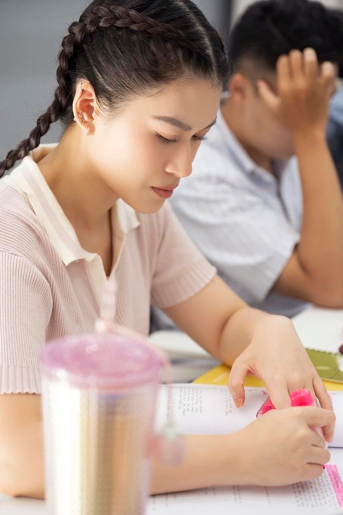 Ngọc Thanh Tâm trong một buổi học diễn xuất chuẩn bị cho dự án mới.