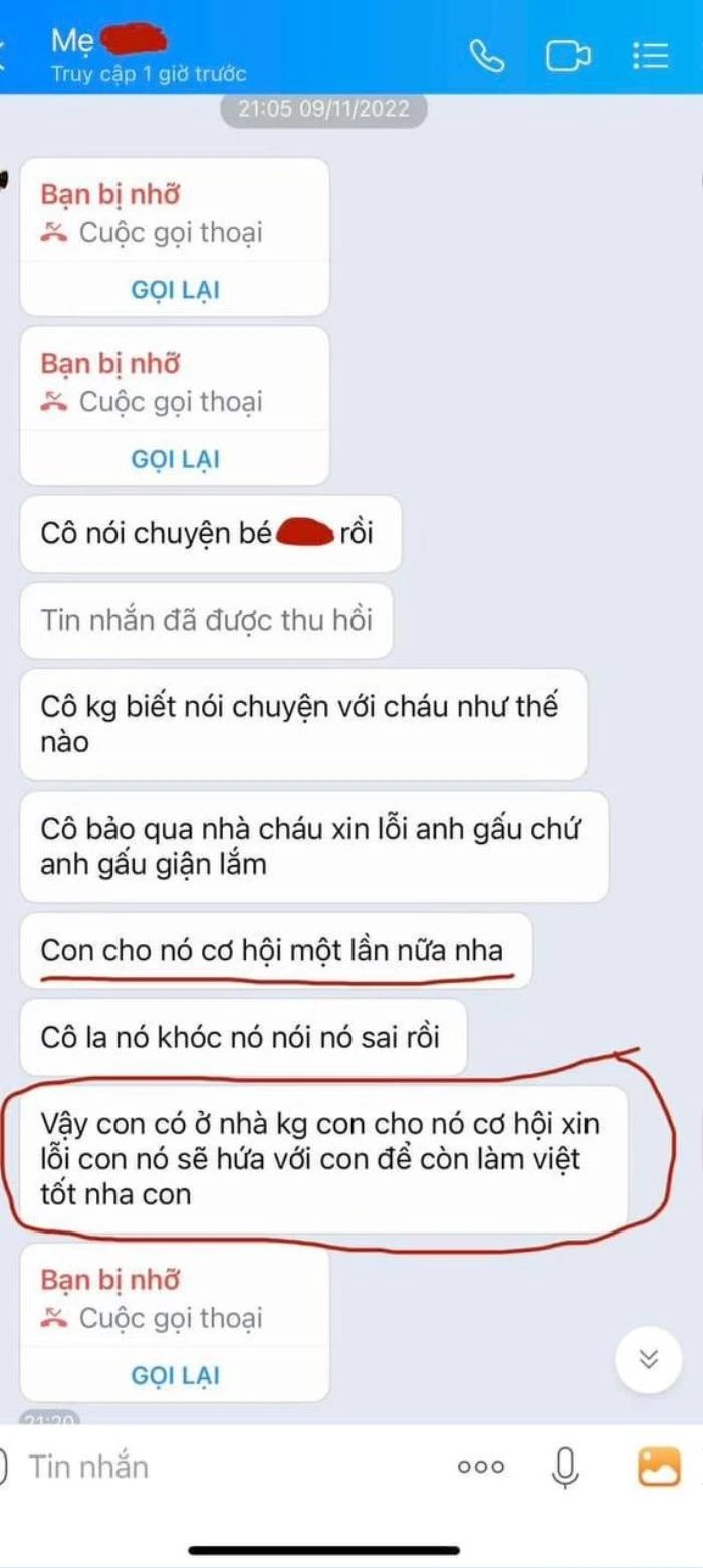 Đoạn tin nhắn mẹ ruột Trần Thanh Tâm bất lực khi con gái nhiều lần đi trễ, xin quản lý cũ cho Tâm cơ hội