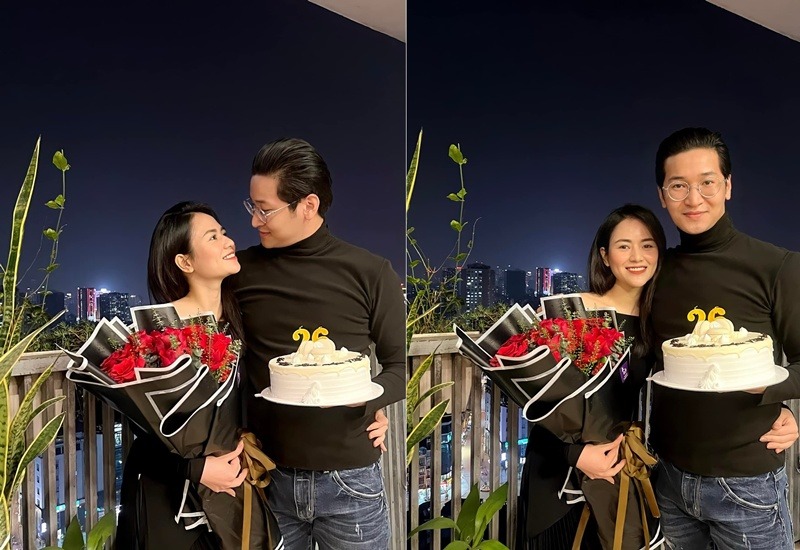 Dịp sinh nhật 26 tuổi, nữ diễn viên Cô Gái Nhà Người Ta cũng đăng tải hình ảnh bên bạn trai.