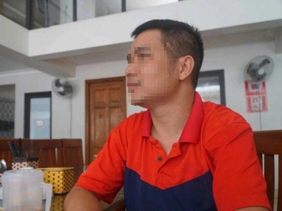 Anh C.V.Đ. - chủ nhà hàng Đ.P. tại Sầm Sơn - Ảnh: Báo Dân Trí