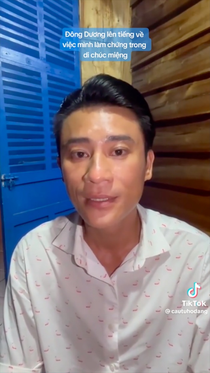 Nam diễn viên tuyên bố sẽ không kiện tụng hay can dự gì vào ồn ào của gia đình cố NSƯT Vũ Linh.