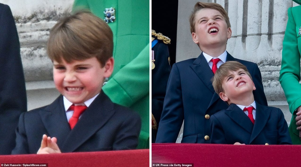 Người hâm mộ hoàng gia yêu thích tính cách nghịch ngợm và hồn nhiên của Hoàng tử Louis. Ảnh: Splashnews/Getty Images.