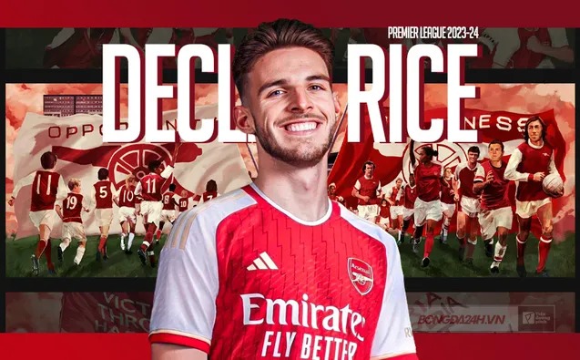 Vì sao Arsenal vẫn chưa công bố tân binh Declan Rice?