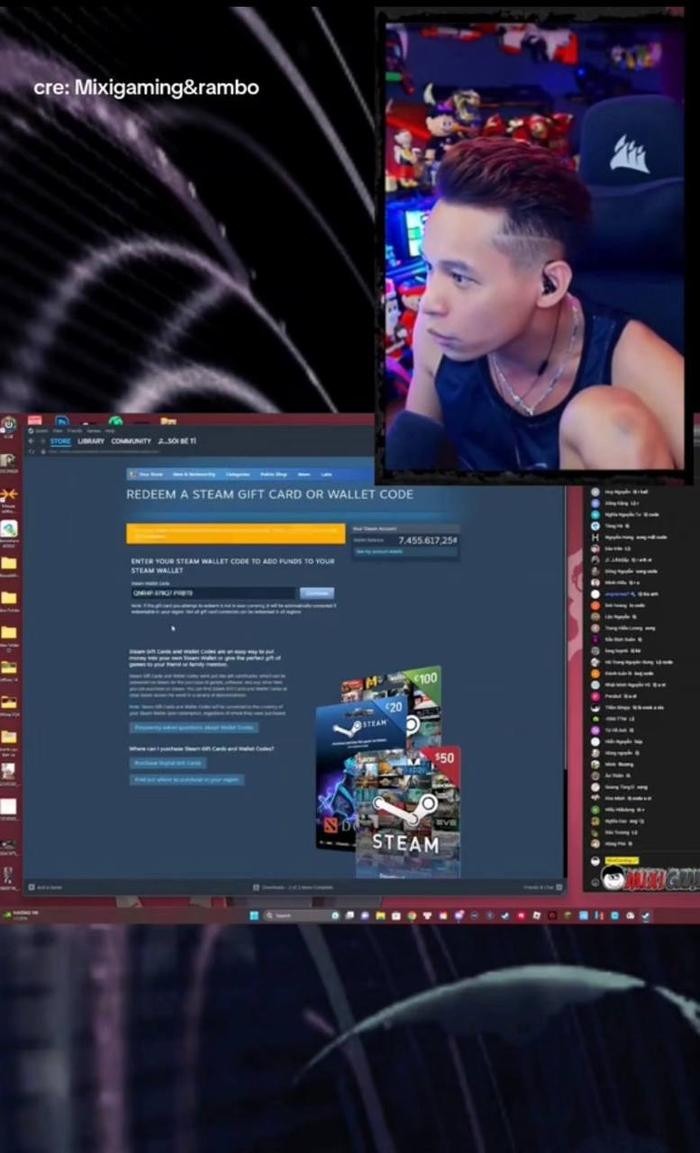 Tuy nhiên, vì quên ẩn màn hình nên gần như toàn bộ số code được tặng đã bị lộ, cái kết khiến Độ Mixi chỉ nhập được một mã duy nhất, số còn lại không cần nói cũng biết đã bị người xem livestream nhìn thấy và 