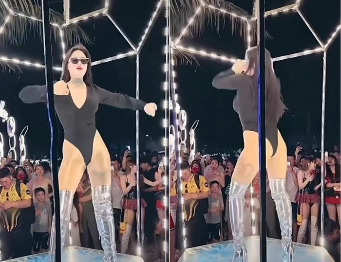 Trước đó, Ngân Baby nhảy nhót phản cảm ở bãi biển công cộng vấp phải nhiều lời chỉ trích