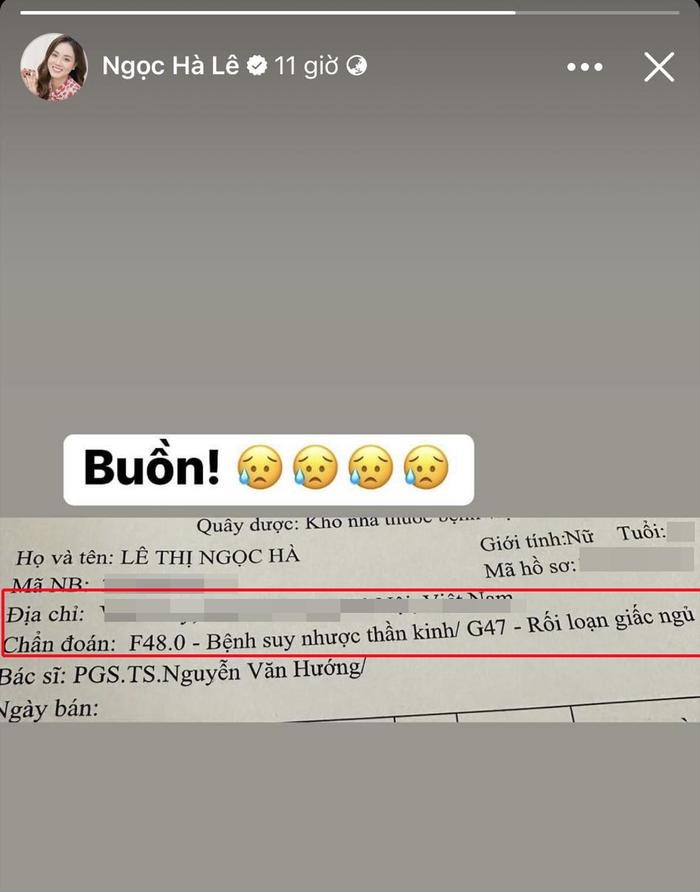 Dòng trạng thái thể hiện tâm trạng buồn của vợ NSND Công Lý.