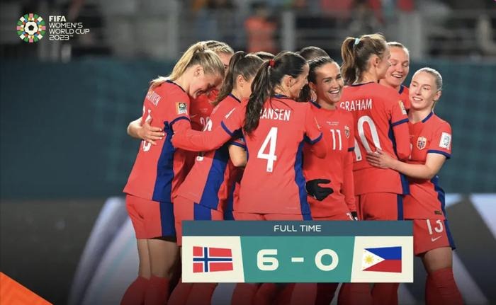 Tuyển nữ Philippines đã không thể chống đỡ trước sức mạnh của Na Uy nên dừng bước từ vòng bảng.