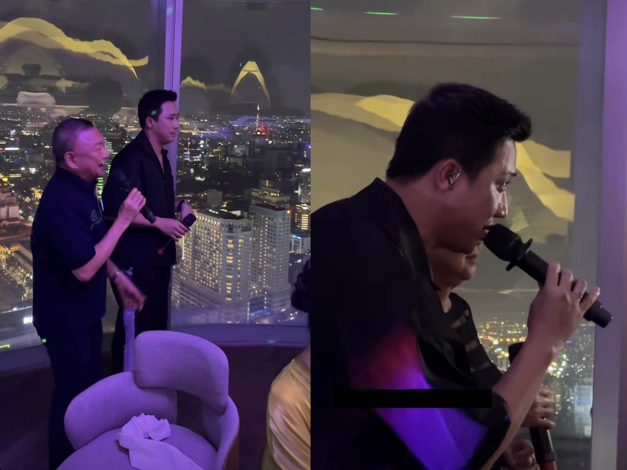 Nam MC song ca với các bậc phụ huynh khiến bà xã Hari Won vô cùng thích thú.