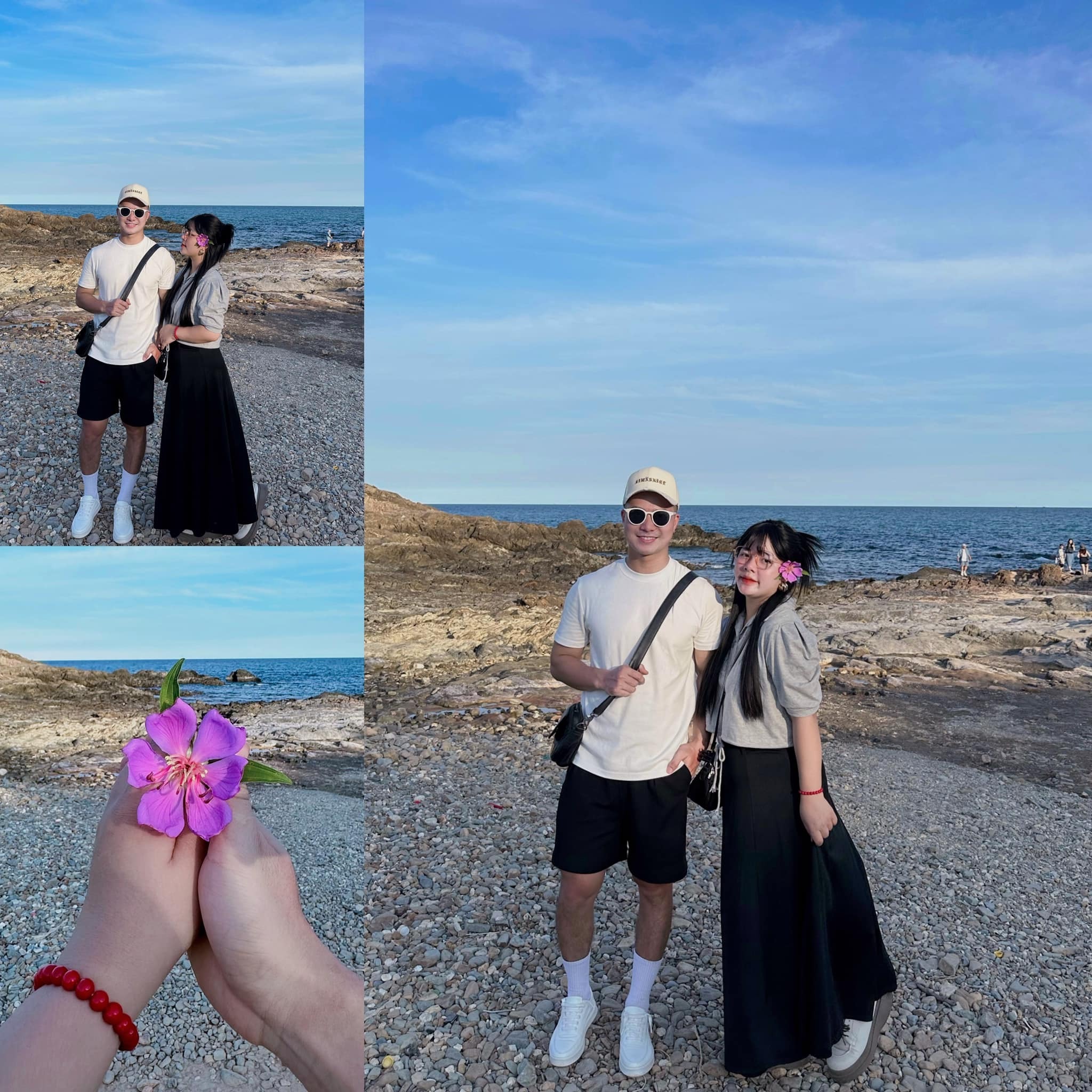 Dừng chân bên bãi đá Cầu Mỵ.