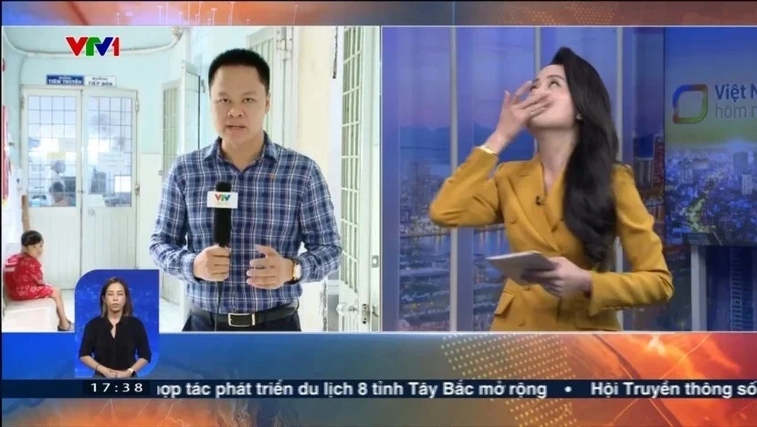BTV sóng VTV rơi nước mắt, lạc giọng khi đưa bản tin về vụ cháy chung