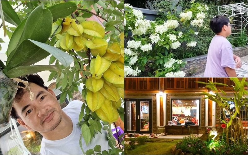 Rất nhiều góc nên thơ tại nhà vườn của Xuân Bắc khiến ai nấy xuýt xoa đây là không gian sống lý tưởng. 