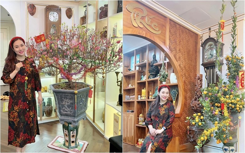 Cặp đôi đã mang nhiều nét truyền thống vào ngôi nhà, đặc biệt không gian phòng thờ được thiết kế rất chỉn chu, toát lên nét uy nghiêm.