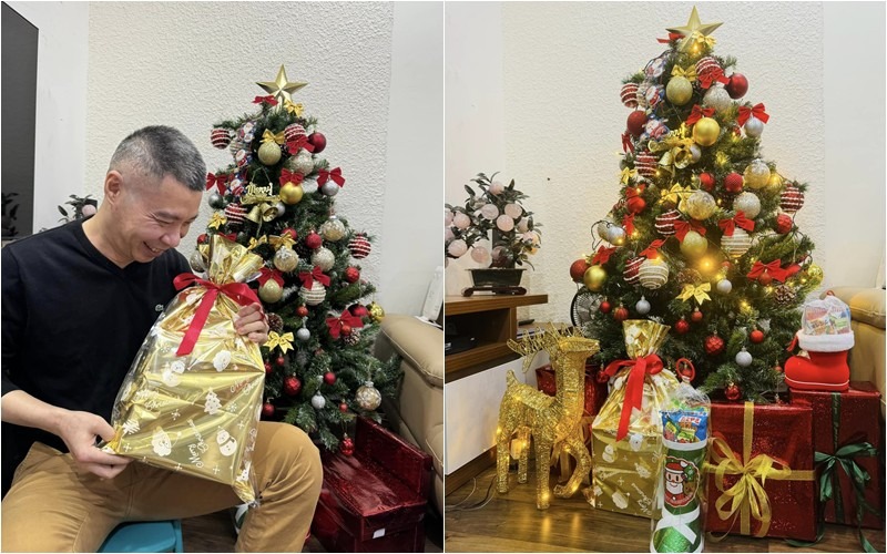 Dịp Giáng sinh vừa qua, người đẹp còn tự tay làm cây thông và những món đồ trang trí làm nhiều người khen ngợi khéo tay.