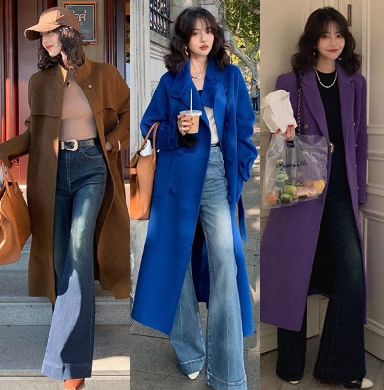 Thiết kế bó sát ống quần của quần ống loe càng tôn lên vẻ ngoài của suit jacket. Sự sang trọng và khỏe khoắn của chiếc quần đáy chuông kết hợp với sự trang trọng và chuyên nghiệp của một bộ vest thể hiện sự độc lập, tự tin của các quý cô văn phòng.