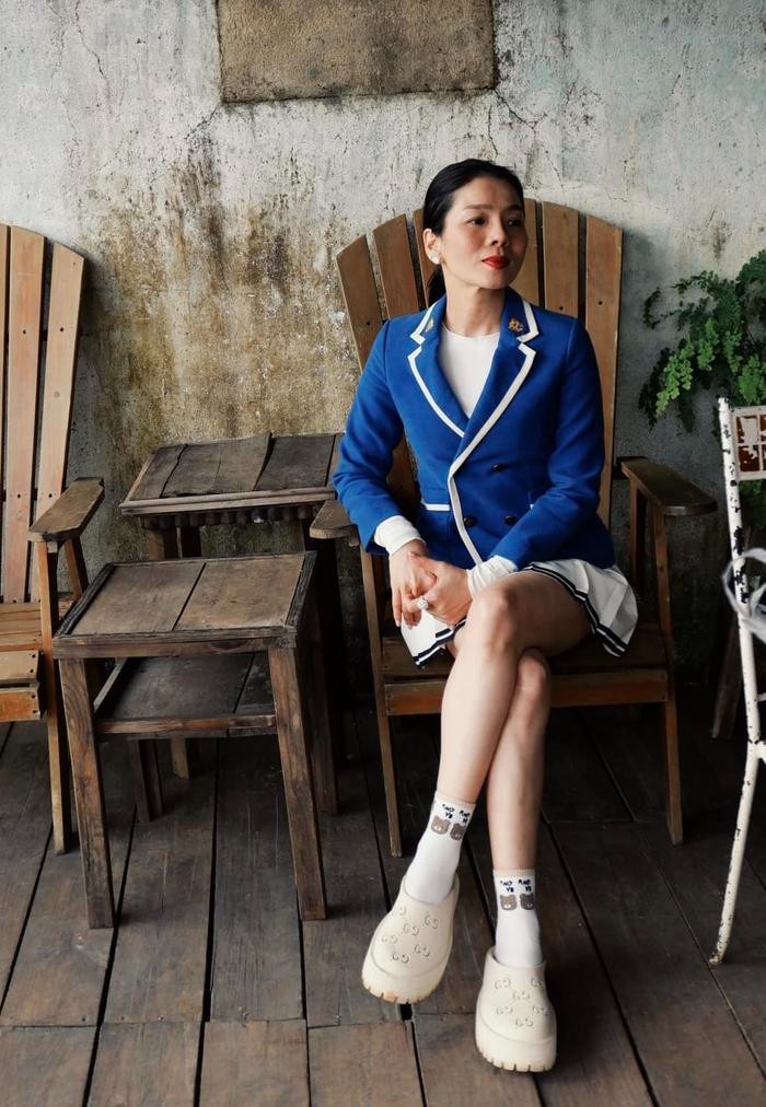 Nữ ca sĩ hài lòng với cuộc sống hiện tại.