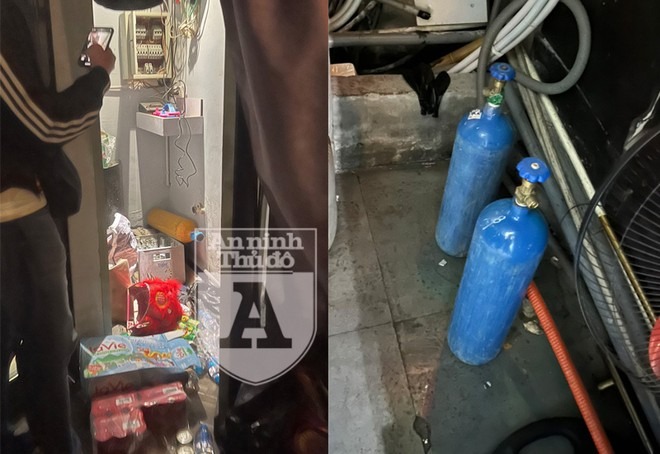 Công an phường Tràng Tiền phối hợp với các lực lượng có liên quan kiểm tra quán bar lén lút kinh doanh 