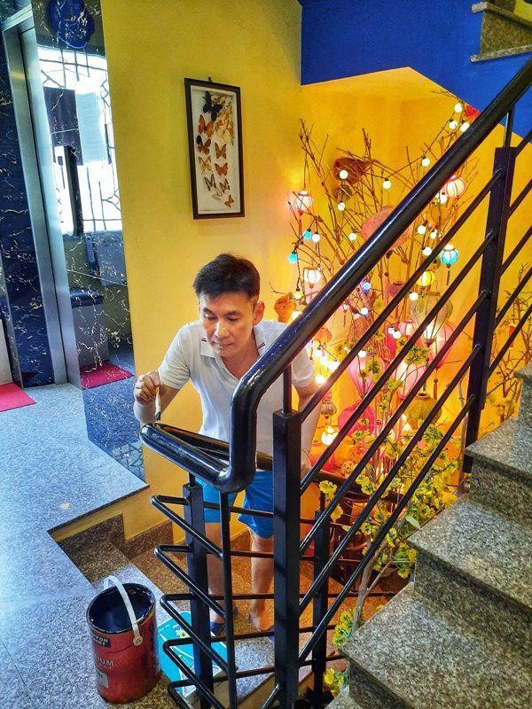 Đoan Trường cũng rất giản dị trong cuọc sống đời thường.