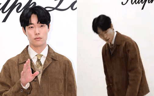 Ryu Jun Yeol lộ diện trong sự kiện thời trang và phải nhận cơn mưa 