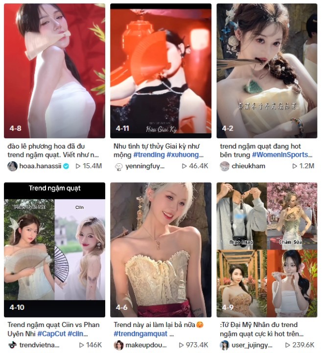 Đáng chú ý có clip đã đạt đến con số hơn 15 triệu view với trend 