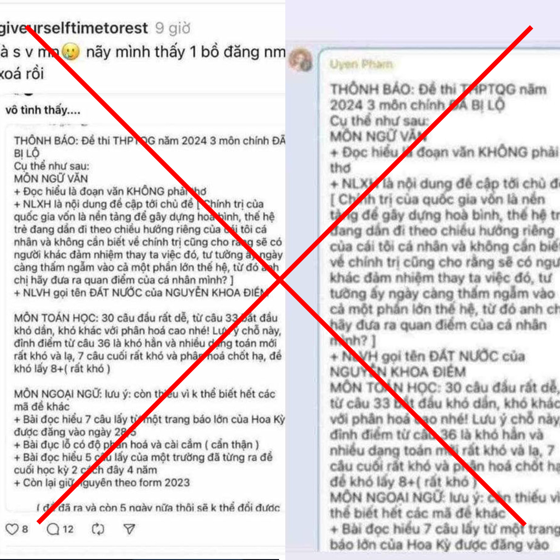 Thí sinh 'trúng tủ' môn Văn, Bộ GD-ĐT nói gì về thông tin nghi lộ đề thi tốt nghiệp THPT? - 1