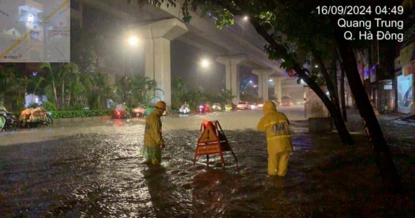 Tại tuyến phố Quang Trung Trun, Hà Đông.