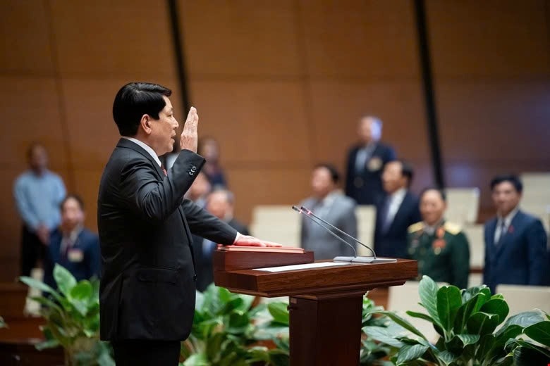 Chủ tịch nước Lương Cường tuyên thệ trước Quốc hội 