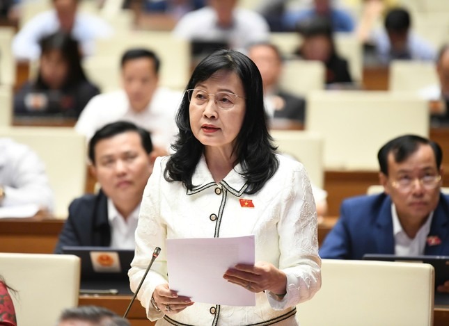 Đại biểu Trần Thị Thu Đông (đoàn Bạc Liêu). Ảnh: Như Ý